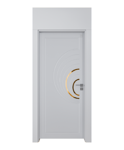 BY-6005V Porte intérieure Laqué Vitrée